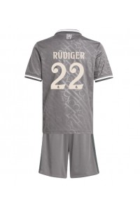 Real Madrid Antonio Rudiger #22 Babytruitje 3e tenue Kind 2024-25 Korte Mouw (+ Korte broeken)